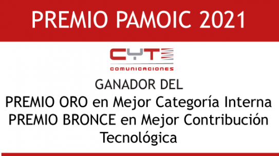 CyT Comunicaciones: Premio Oro en PAMOIC 2021